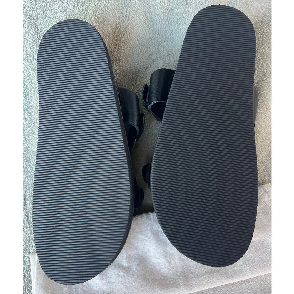 New Tags & Dust Bag Liberte Aloha Sandles Leather Slip On Black Size 10.5-11 - Picture 3 of 10